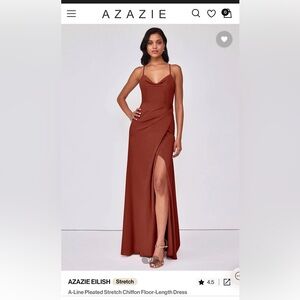 Azazie Eilish Bridesmaid Dress: Terracotta